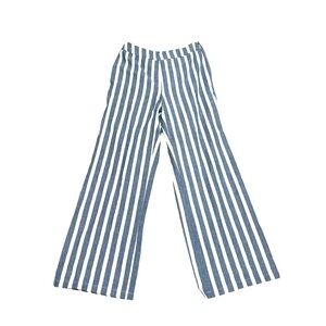 Pink Lily NWOT blue striped pants women’s size large. Light material